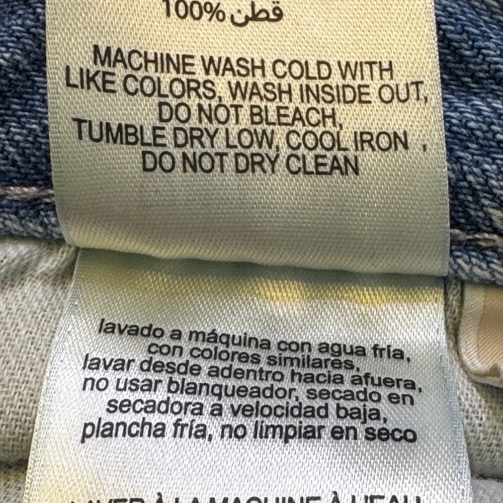 Michael Kors Vintage Y2K Light Wash Raw Hem Denim Skirt Size 2 - Picture 7 of 7